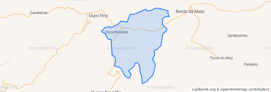 Mapa de ubicacion de Inconfidentes.