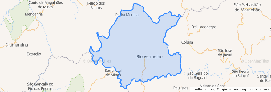 Mapa de ubicacion de Rio Vermelho.