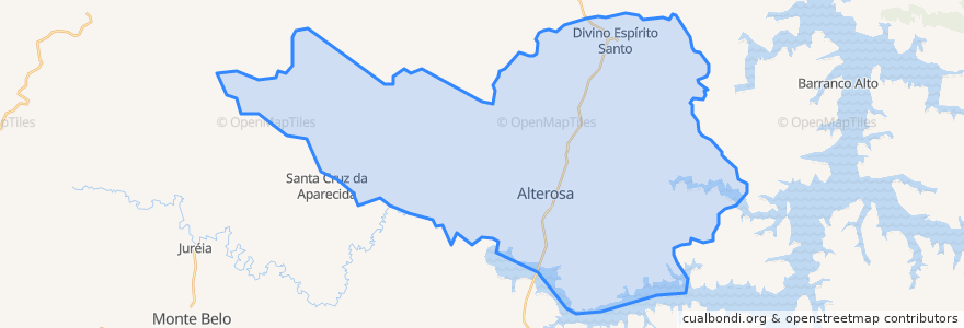 Mapa de ubicacion de Alterosa.