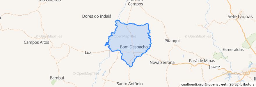 Mapa de ubicacion de Bom Despacho.