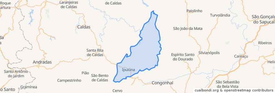 Mapa de ubicacion de Ipuiúna.