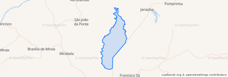 Mapa de ubicacion de Capitão Enéas.
