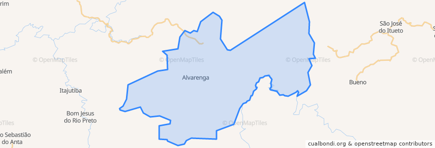 Mapa de ubicacion de Alvarenga.