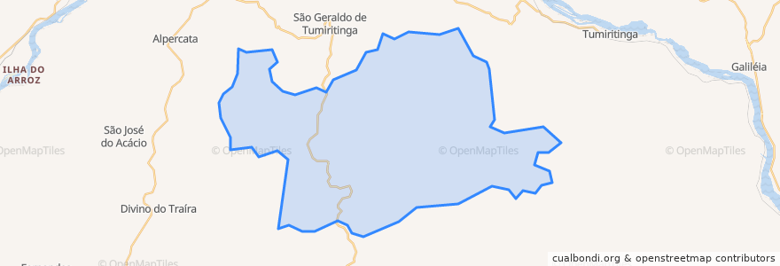 Mapa de ubicacion de Capitão Andrade.