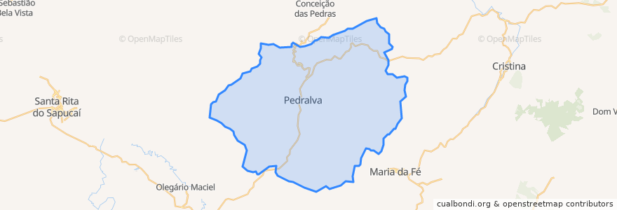 Mapa de ubicacion de Pedralva.