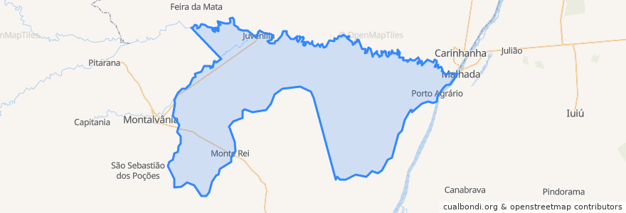 Mapa de ubicacion de Juvenília.