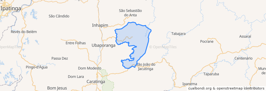 Mapa de ubicacion de Imbé de Minas.