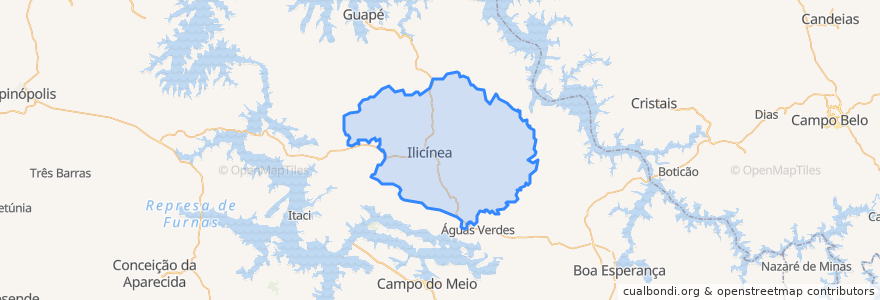 Mapa de ubicacion de Ilicínea.