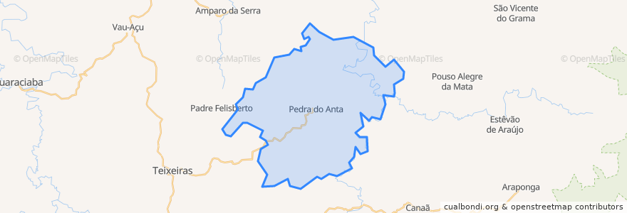 Mapa de ubicacion de Pedra do Anta.