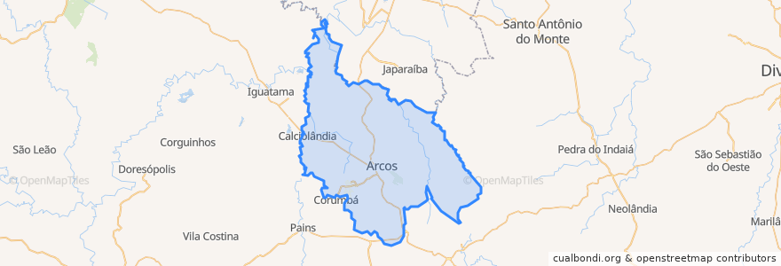 Mapa de ubicacion de Arcos.