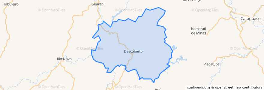 Mapa de ubicacion de Descoberto.