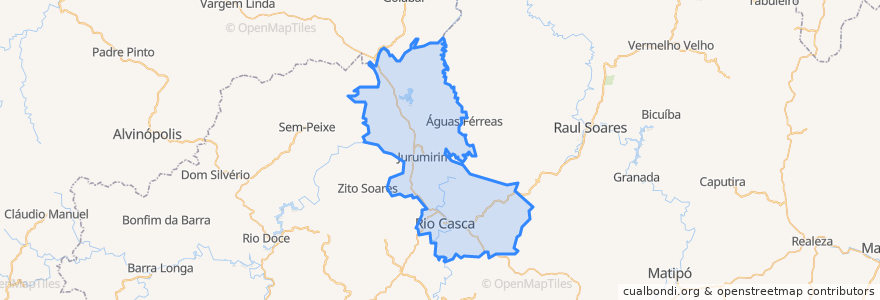 Mapa de ubicacion de Rio Casca.