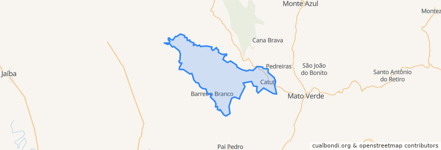 Mapa de ubicacion de Catuti.