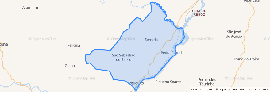 Mapa de ubicacion de Periquito.