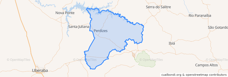 Mapa de ubicacion de Perdizes.