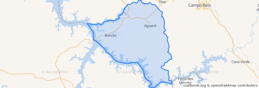 Mapa de ubicacion de Aguanil.