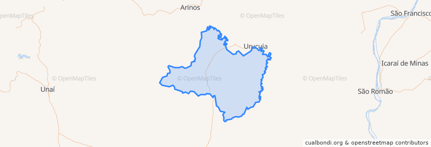 Mapa de ubicacion de Riachinho.