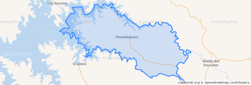 Mapa de ubicacion de Douradoquara.