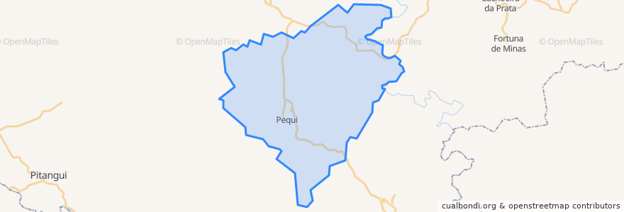 Mapa de ubicacion de Pequi.