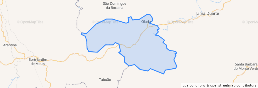 Mapa de ubicacion de Olaria.