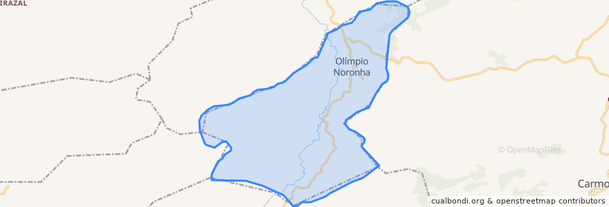 Mapa de ubicacion de Olímpio Noronha.