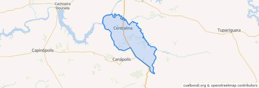 Mapa de ubicacion de Centralina.