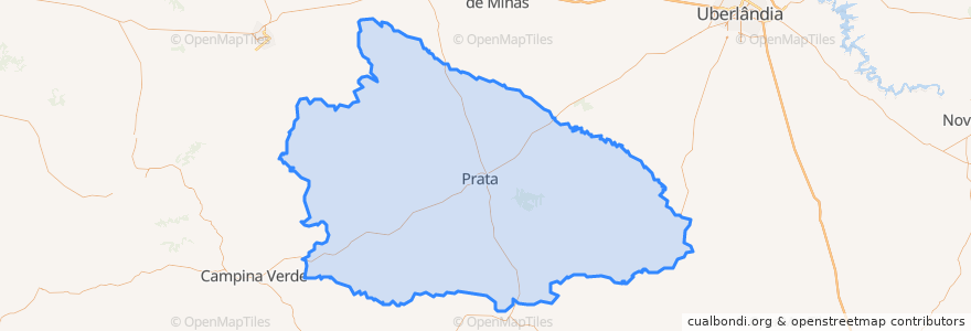 Mapa de ubicacion de Prata.