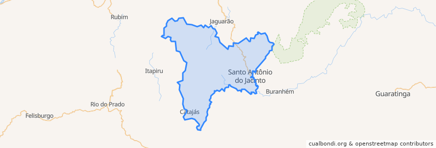 Mapa de ubicacion de Santo Antônio do Jacinto.