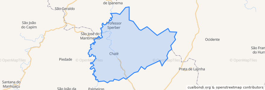 Mapa de ubicacion de Chalé.