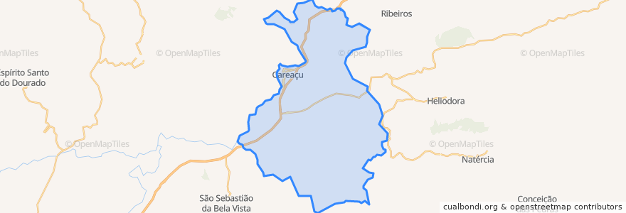 Mapa de ubicacion de Careaçu.