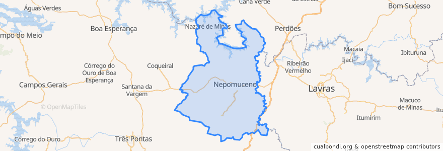 Mapa de ubicacion de Nepomuceno.