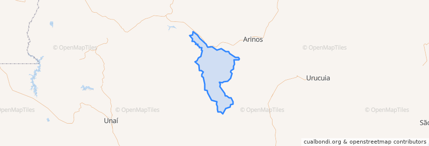 Mapa de ubicacion de Uruana de Minas.