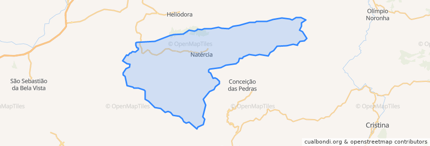 Mapa de ubicacion de Natércia.