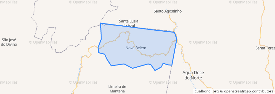 Mapa de ubicacion de Nova Belém.