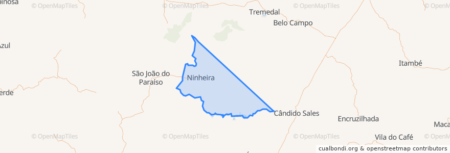 Mapa de ubicacion de Ninheira.