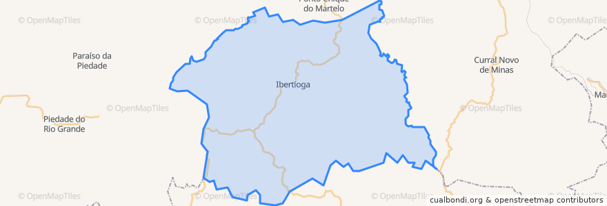 Mapa de ubicacion de Ibertioga.