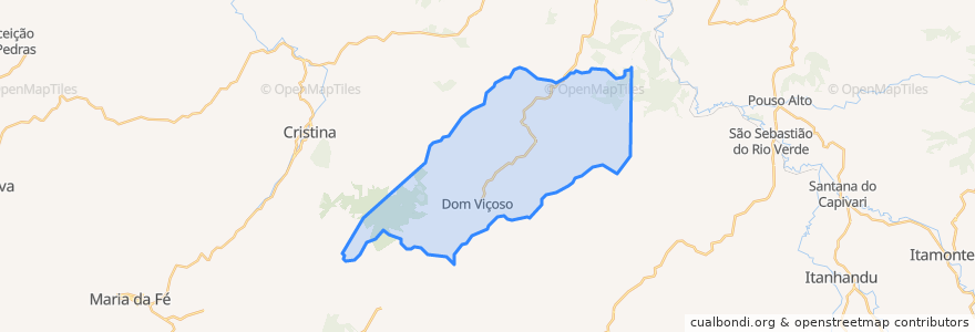 Mapa de ubicacion de Dom Viçoso.