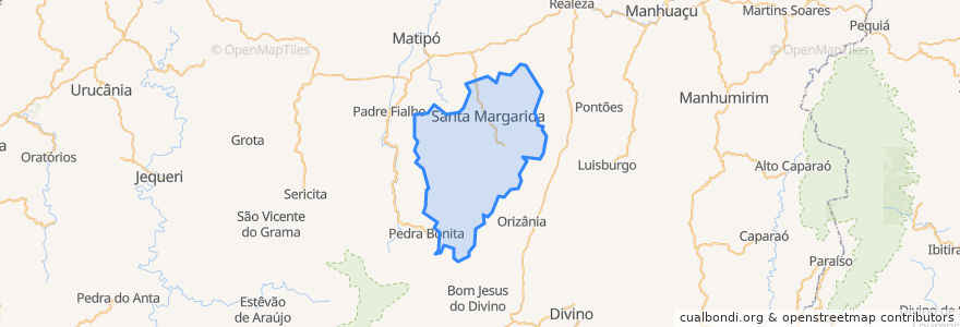 Mapa de ubicacion de Santa Margarida.