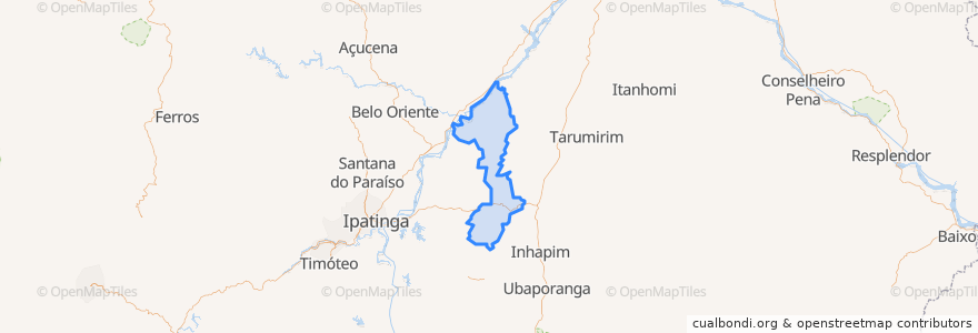 Mapa de ubicacion de Iapu.