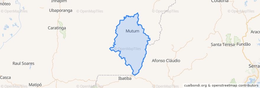 Mapa de ubicacion de Mutum.