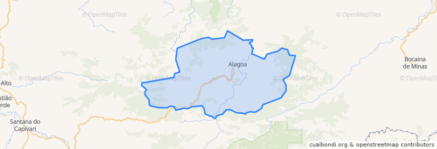 Mapa de ubicacion de Alagoa.