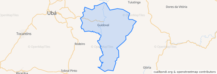 Mapa de ubicacion de Guidoval.