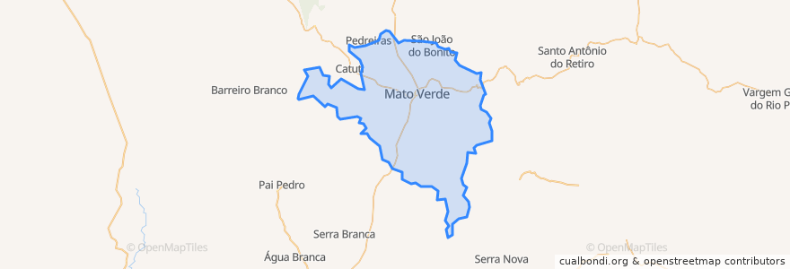 Mapa de ubicacion de Mato Verde.