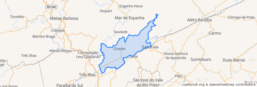 Mapa de ubicacion de Chiador.