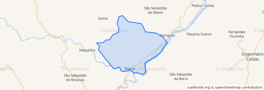 Mapa de ubicacion de Naque.