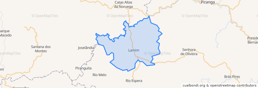 Mapa de ubicacion de Lamim.