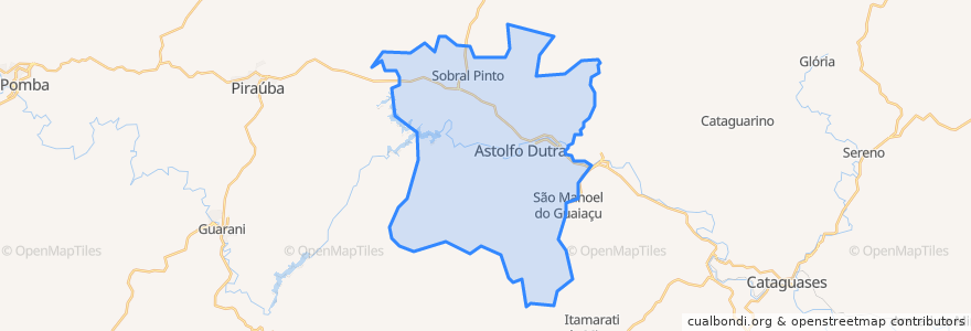 Mapa de ubicacion de Astolfo Dutra.