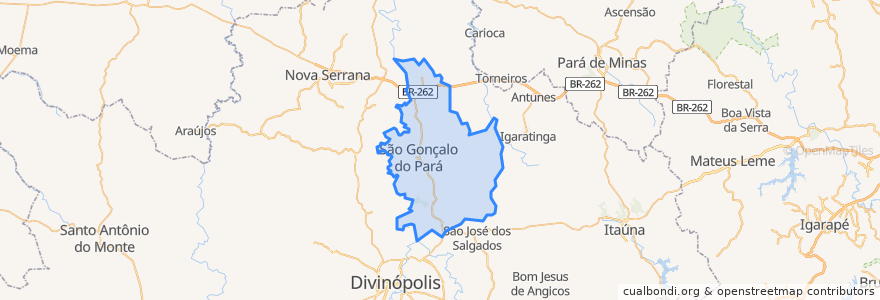 Mapa de ubicacion de São Gonçalo do Pará.