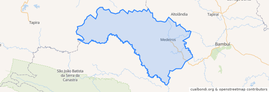 Mapa de ubicacion de Medeiros.