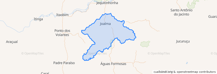 Mapa de ubicacion de Joaíma.